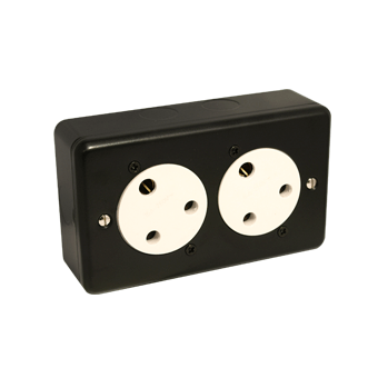 MK Style Double Gang - 15 amp Socket Box