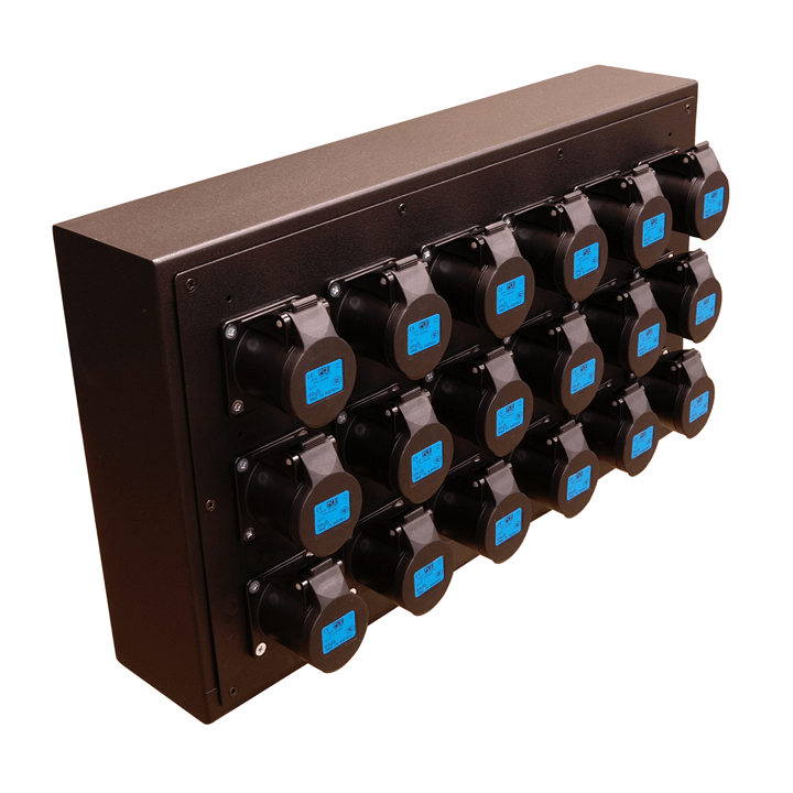 18 Way Horizontal 16 amp Socket box